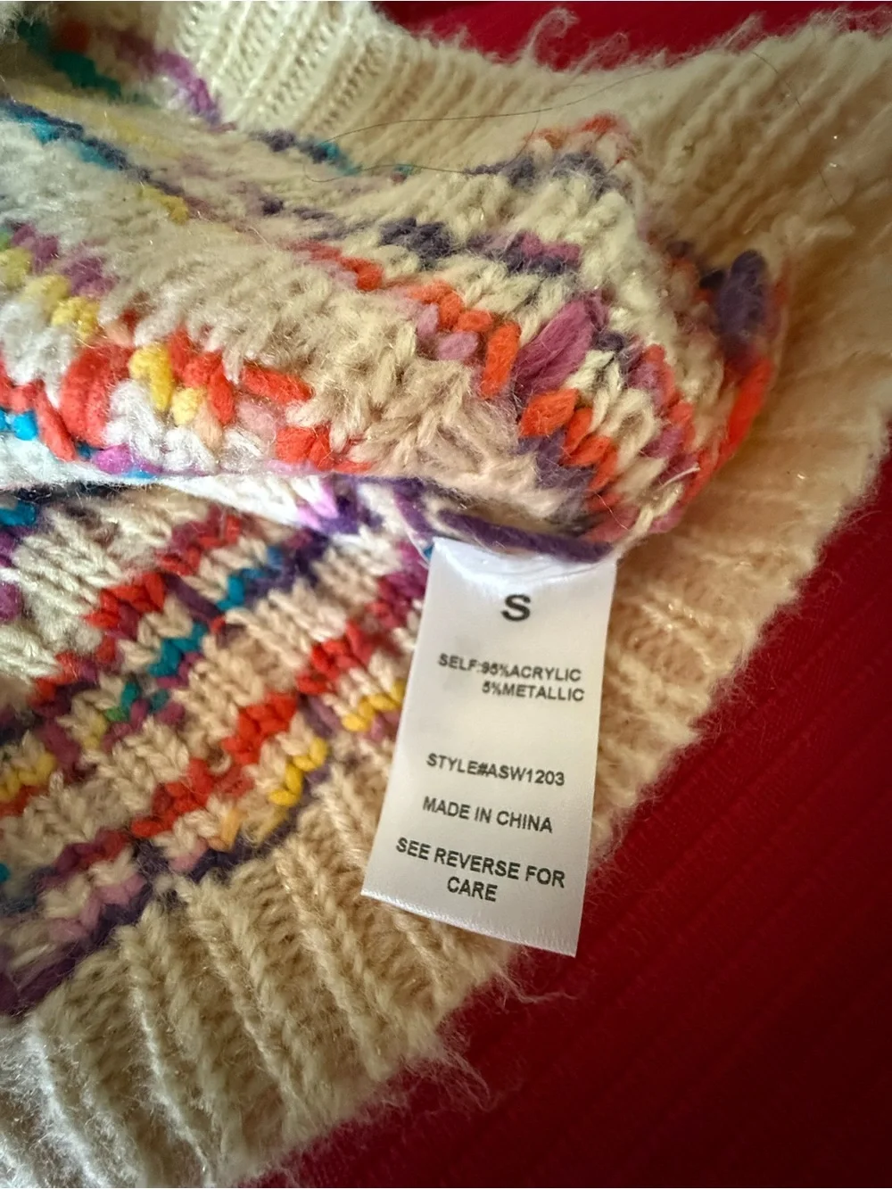 A Calvin by Flying Tomatoes Sweater Small - Picture 8 of 10